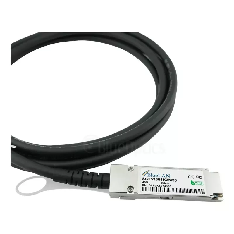Cabo de fibra ótica BlueOptics 40G-QSFP-4SFP-C-1M-BL InfiniBand 1 m QSFP 4xSFP+