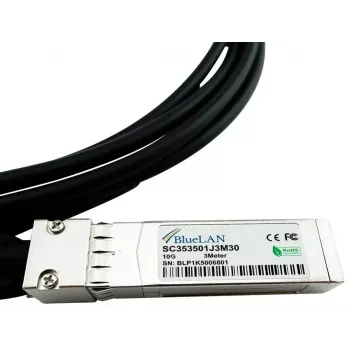 Cabo de fibra ótica InfiniBand BlueOptics 00VX114-BL 3 m SFP+ ficha macho ficha macho
