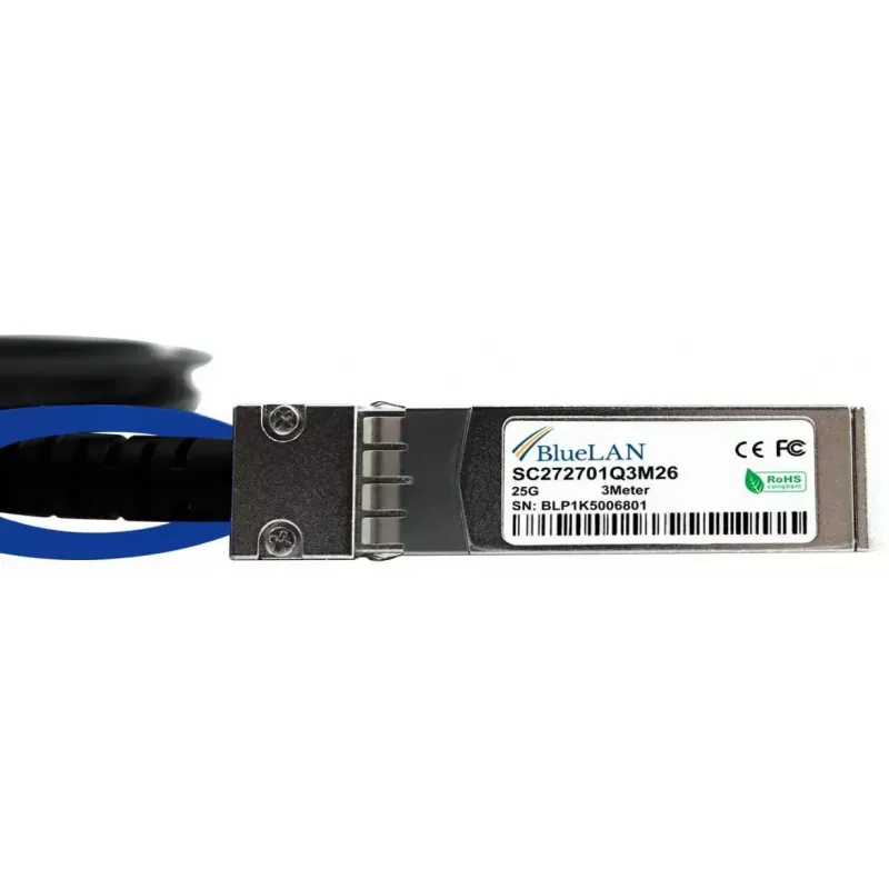 Cabo de fibra ótica InfiniBand BlueOptics ET7302-DAC-1M-BL SFP28 1 m ficha macho ficha macho