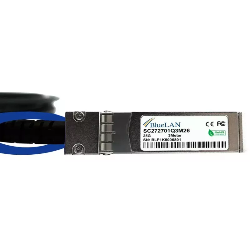 Cabo DAC SFP BlueOptics SFP-DAC25-1M-BL 1 m SFP28 ficha macho-ficha macho