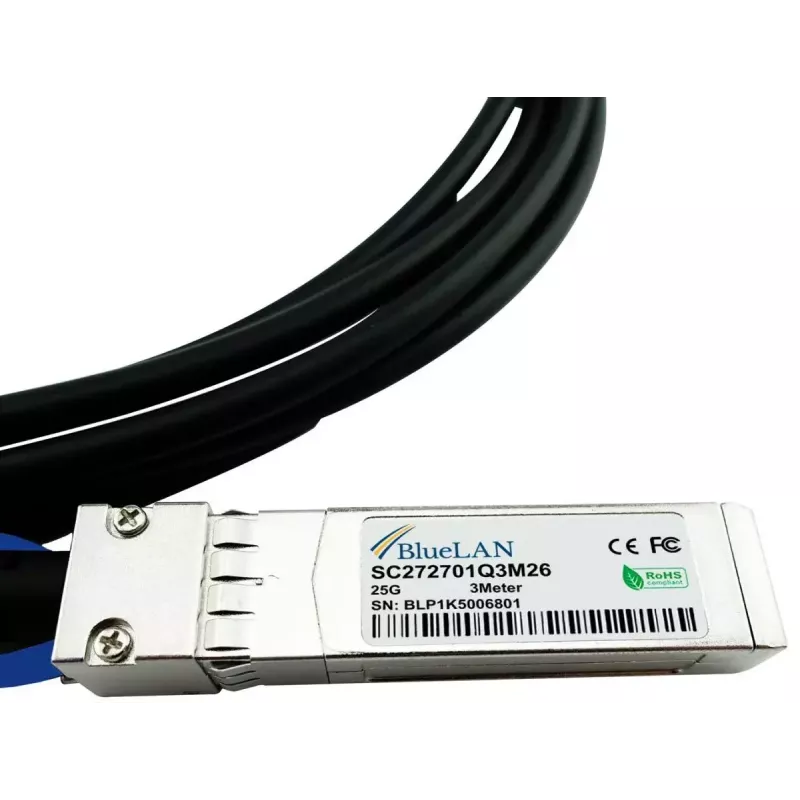 Cabo DAC SFP BlueOptics SFP-DAC25-3M-BL 3 m SFP28 macho/macho