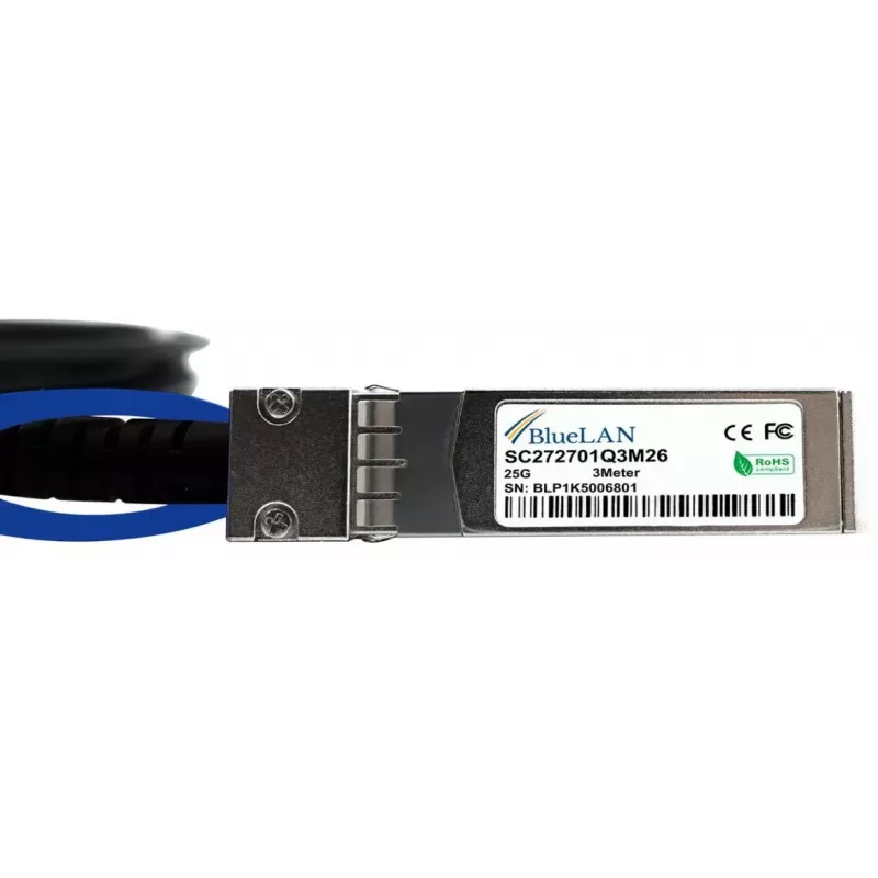 Cabo de fibra ótica InfiniBand BlueOptics UACC-DAC-SFP28-3M-BL 3 m macho/macho