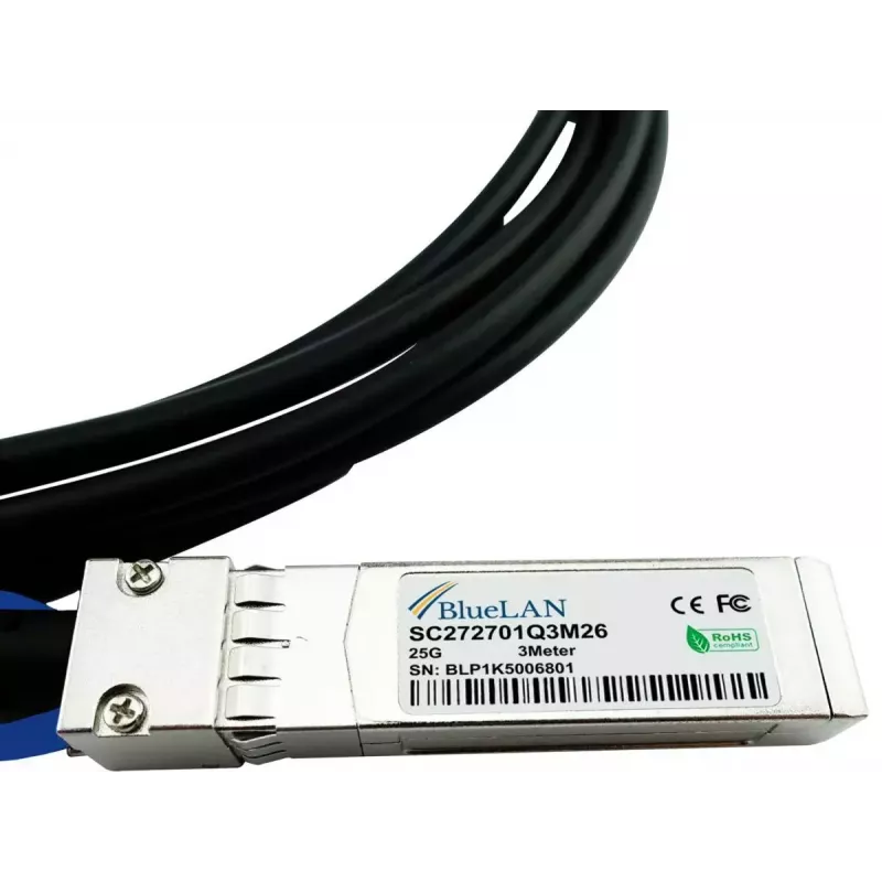 Cabo de fibra ótica InfiniBand BlueOptics UACC-DAC-SFP28-1M-BL 1 m macho/macho