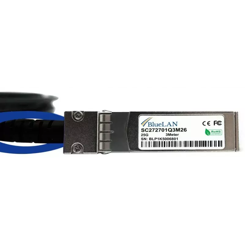 Cabo de fibra ótica InfiniBand BlueOptics UACC-DAC-SFP28-1M-BL 1 m macho/macho