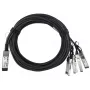 Cabo de fibra ótica InfiniBand BlueOptics Q+BC0003-S+-BL 3 m QSFP 4xSFP+