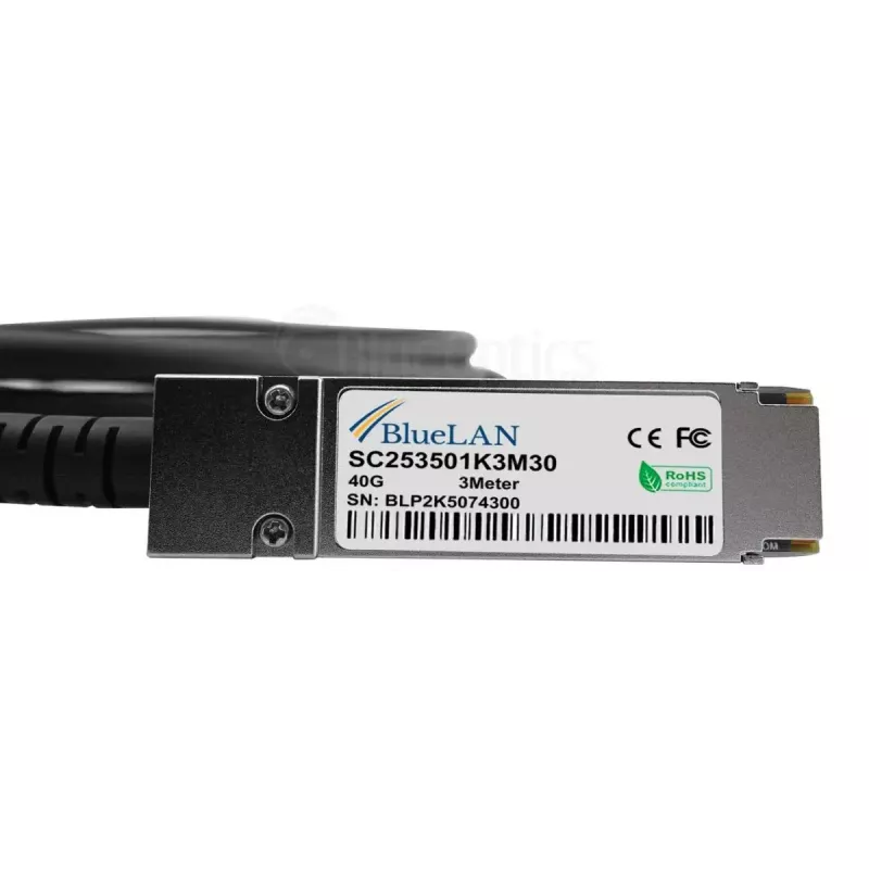 Cabo de fibra ótica InfiniBand BlueOptics SFPPQSFP28-05-BL 5 m QSFP 4xSFP+
