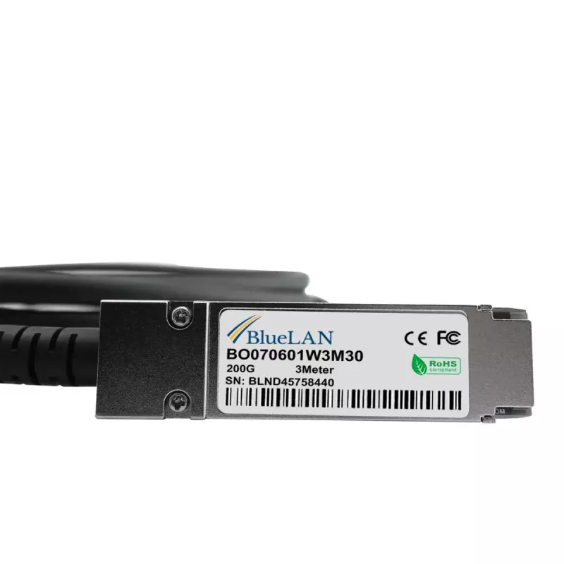 BlueOptics P06248-B21-BL Cabo DAC breakout 200G QSFP56 para 4x SFP56, 1 m