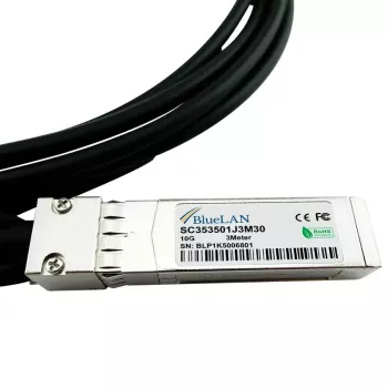 Cabo de fibra ótica InfiniBand BlueOptics 10G-SFP-TWX-P-0308-BL 3 m SFP+ macho/macho