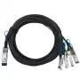 Cabo de fibra ótica InfiniBand BlueOptics 100G-DACP-QSFP4SFP5M-BL 5 m QSFP28 4xSFP28 macho/macho