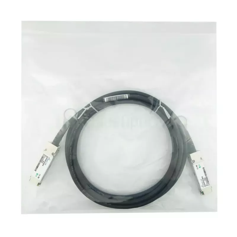 Cabo de fibra ótica InfiniBand BlueOptics 40G-DACP-QSFP50CM-BL 0,5 m QSFP preto