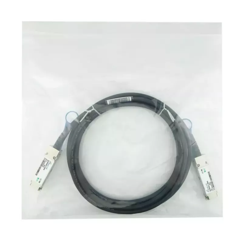 Cabo DAC BlueOptics FN-CABLE-QSFP28-1-BL QSFP28 QSFP28 InfiniBand 1 m preto