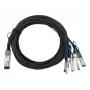 Cabo DAC BlueOptics 470-ABOS-BL 2 m QSFP28 4x SFP28 preto