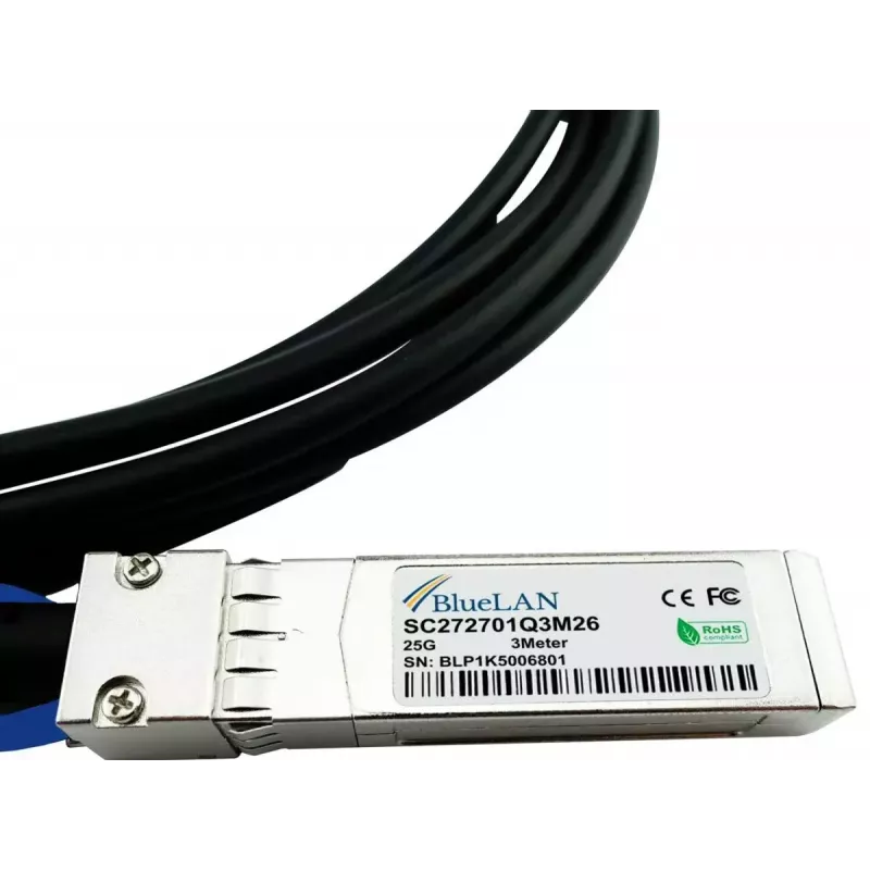 Cabo de fibra ótica InfiniBand BlueOptics SFP-H25G-CU5M-BL 5 m SFP28 preto