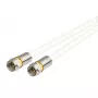 Cabo coaxial Kathrein ETF 300/S 0,3 m ficha F branco