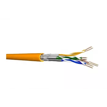 Cabo de rede Draka Comteq 60011605 Cat7 100m laranja