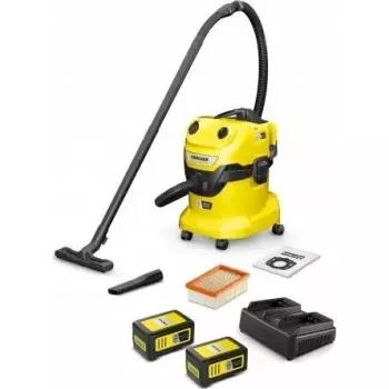 Aspirador Kärcher WD 4-18 Dual conjunto com bateria