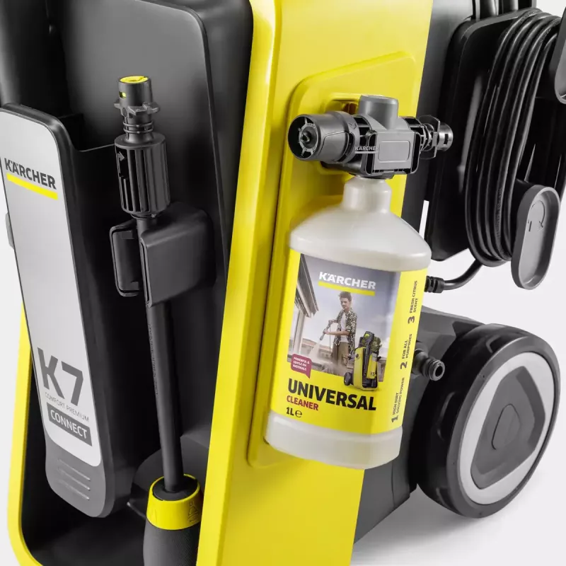 Máquina de lavar alta pressão Karcher K 7 Comfort Premium Connect — 180 bar, 600 l/h, 3000 W, mangueira PremiumFlex 10m, Bluetooth Smart