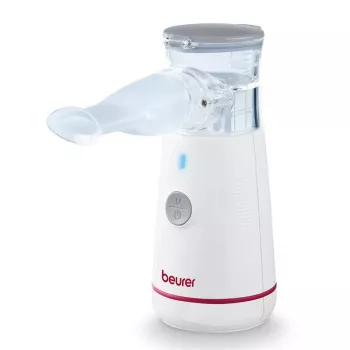 Nebulizador portátil Beurer IH47 — inalador ultrassónico compacto, funcionamento silencioso, a pilhas e a corrente