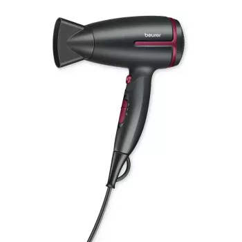 Secador de cabelo Beurer HC25LE25 Limited Edition modelo compacto, tamanho de viagem, cabo dobrável