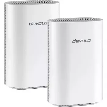 Pack de router mesh WiFi 7 Devolo BE6500 pack de 2 (branco) – sistema mesh de duas unidades