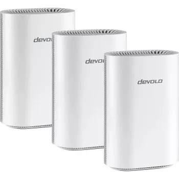 Sistema WiFi mesh Devolo BE6500 WiFi 7 pack de 3 (branco) — 3× unidades BE6500