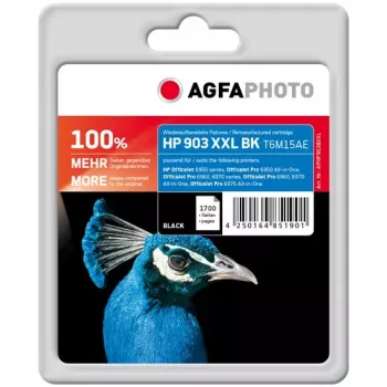 Cartucho de tinta recondicionado AgfaPhoto APHP903BXXL para HP 903XL (T6M15AE), preto, alto rendimento