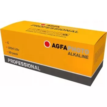 Pilha alcalina AGFA Professional C (Baby) – pack de 10