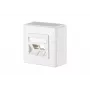 METZ CONNECT 1309150002-E placa de cobertura de parede, 2 módulos, branco puro RAL 9010