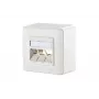 Caixa de ligação Metz Connect 1309160002-E RJ-45 branca 85x85mm