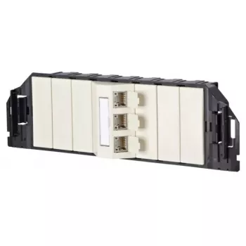 Unidade de ligação RJ-45 MetzConnect 1309310301-E preto branco categoria 6e
