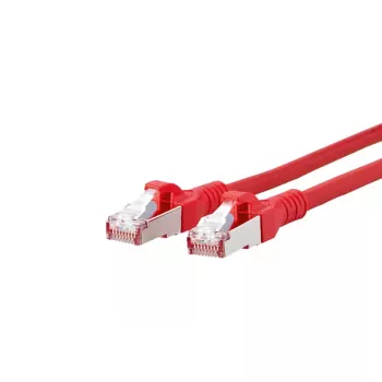 Cabo de rede BTR NETCOM Cat6A 0,5 m vermelho