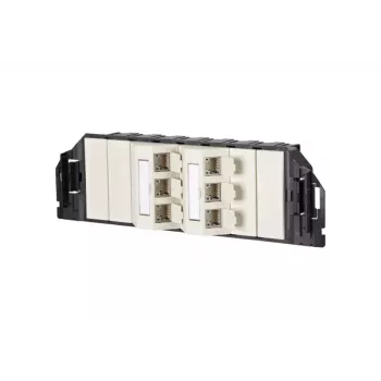 Tomada de rede RJ-45 BTR NETCOM 130B11S60301-E branco pérola