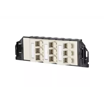 Tomada RJ-45 MetzConnect 130B11S90301-E preto branco