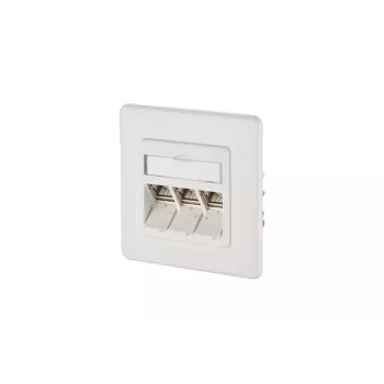 Tomada de parede RJ-45 BTR NETCOM 130B12D31002-E branco