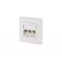 Tomada de parede RJ-45 BTR NETCOM 130B12D31002-E branco