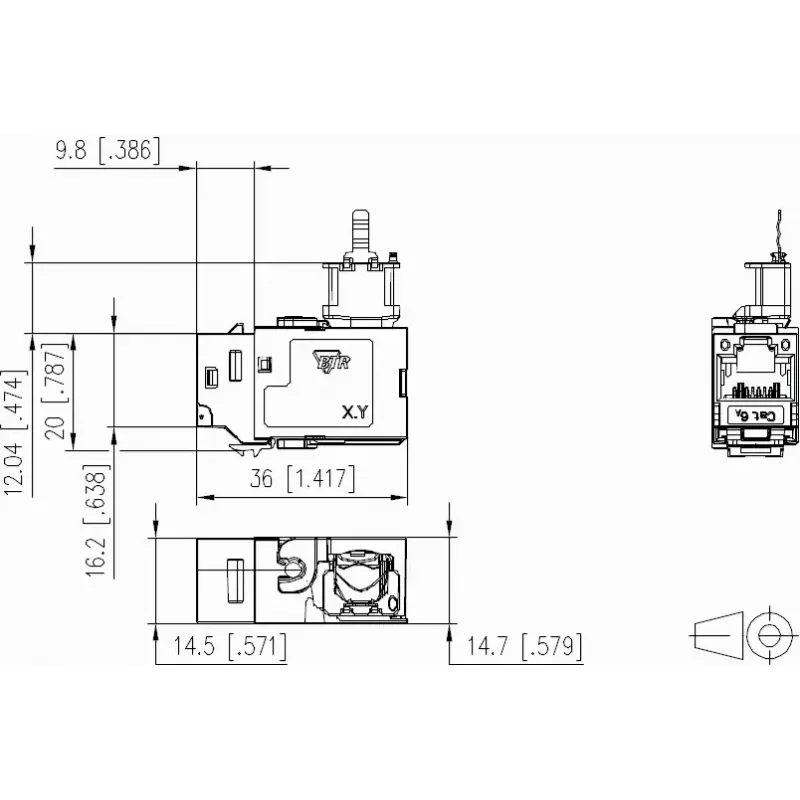 Conector de cabo METZ CONNECT 130B23-E