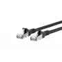 Cabo de rede METZ CONNECT Cat6A 5m preto