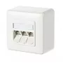 Tomada RJ-45 METZ CONNECT 130B11D30002-E branco