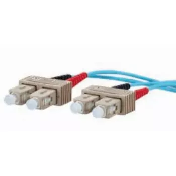 Cabo de fibra ótica METZ CONNECT 151J1EOEO20E 2x SC OM3 2 m aqua