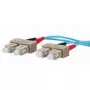 Cabo de fibra ótica METZ CONNECT 151J1EOEO20E 2x SC OM3 2 m aqua
