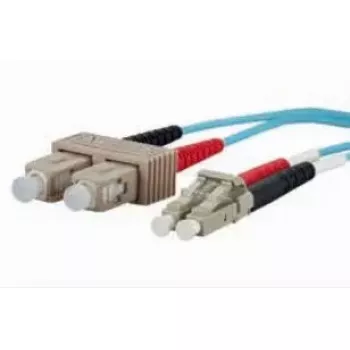 Cabo de fibra ótica METZ CONNECT 151J1EOJO20E 2x SC 2x LC OM3 2 m aqua