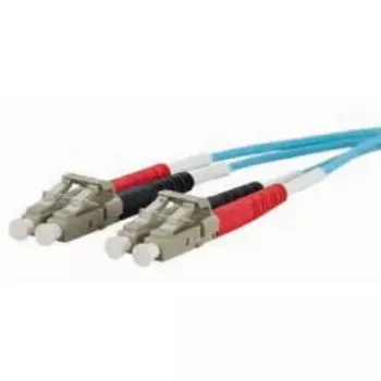Cabo de fibra ótica METZ CONNECT 151J1JOJO10E 2x LC OM3 1 m aqua