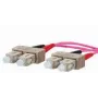 Cabo de fibra ótica METZ CONNECT 151S1EOEO20E 2x SC OM4 2 m rosa