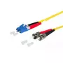 Cabo de fibra ótica METZ CONNECT 151P1JOAO50E LC 2x ST I-V(ZN) H 5 m amarelo