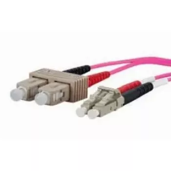 Cabo de fibra ótica METZ CONNECT 151S1EOJO10E 2x SC 2x LC OM4 1 m rosa
