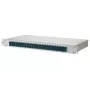 Patch panel 1U BTR METZ CONNECT 150255BA24-E com conectores SC, montagem em rack 482,6×44,5×242,5 mm