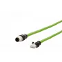 Cabo de rede METZ CONNECT 142M4D15100 RJ-45 M12 Cat5e 10 m verde