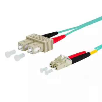 Cabo de fibra ótica METZ CONNECT 151J1EOJOA5E SC LC OM3 15 m aqua