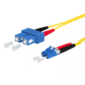 Cabo de fibra ótica MetzConnect 151P1EOJOA5E 15 m I-V(ZN) H G.657.A2 SC para LC amarelo