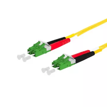 Cabo de fibra ótica METZ CONNECT 151P1JAJA50E LCD LC/APC OS2 5 m amarelo